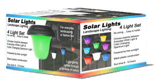 Color Changing Solar Light Box
