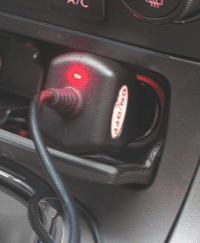 Plugs into 12V car outlet